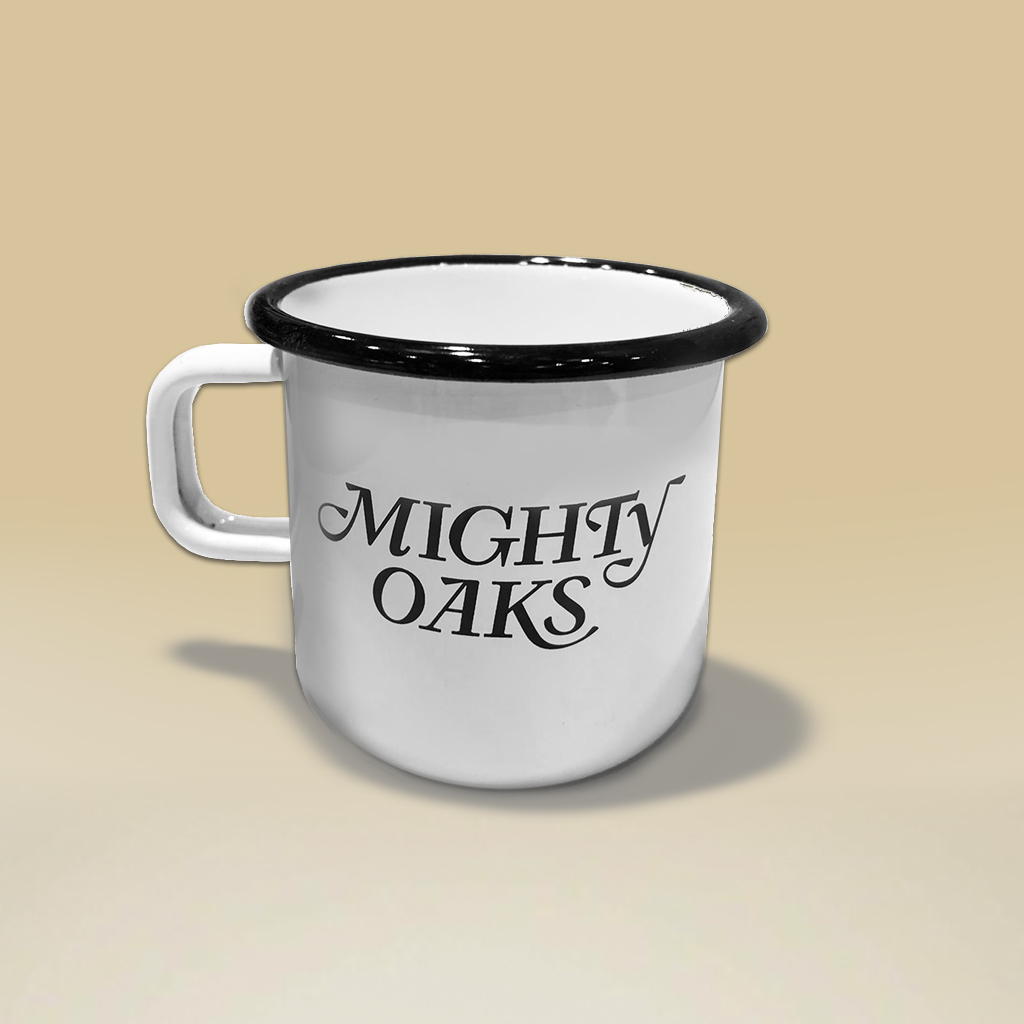Mighty Oaks Logo Becher Tasse